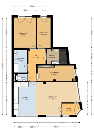 Floorplan - Laan van Eik en Duinen 121, 2564 GN Den Haag